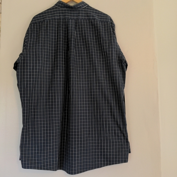 Eddie Bauer Shirt Men's TXL Blue Plaid Classic Fit Button Down Long Sleeve NWOT - Picture 3 of 8